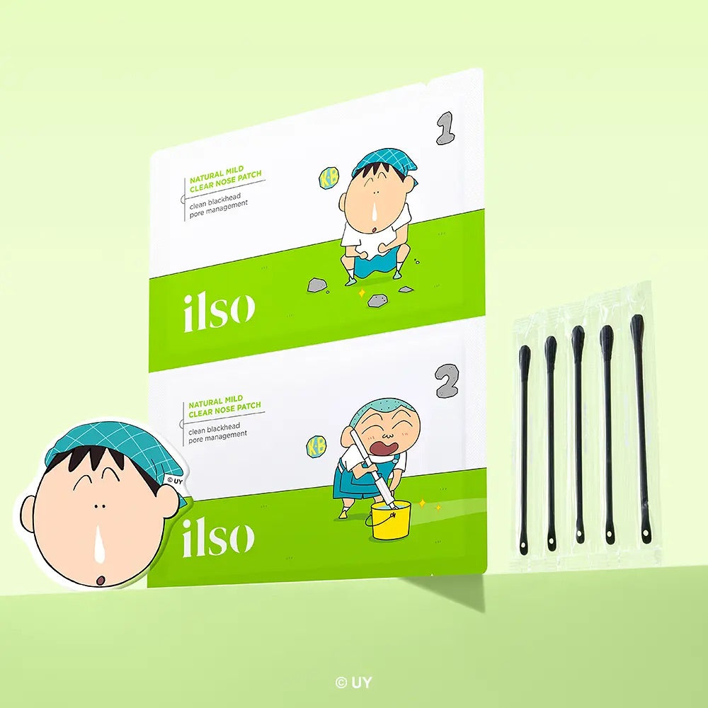 送阿呆手機支架+ 送皮脂擠壓棉棒✨
專為黑頭、皮脂及毛孔研發| 蠟筆小新特別版ilso x 溫和粉刺黑頭深層清潔導出鼻膜 Natural Mild Clear Nose Pack✨
