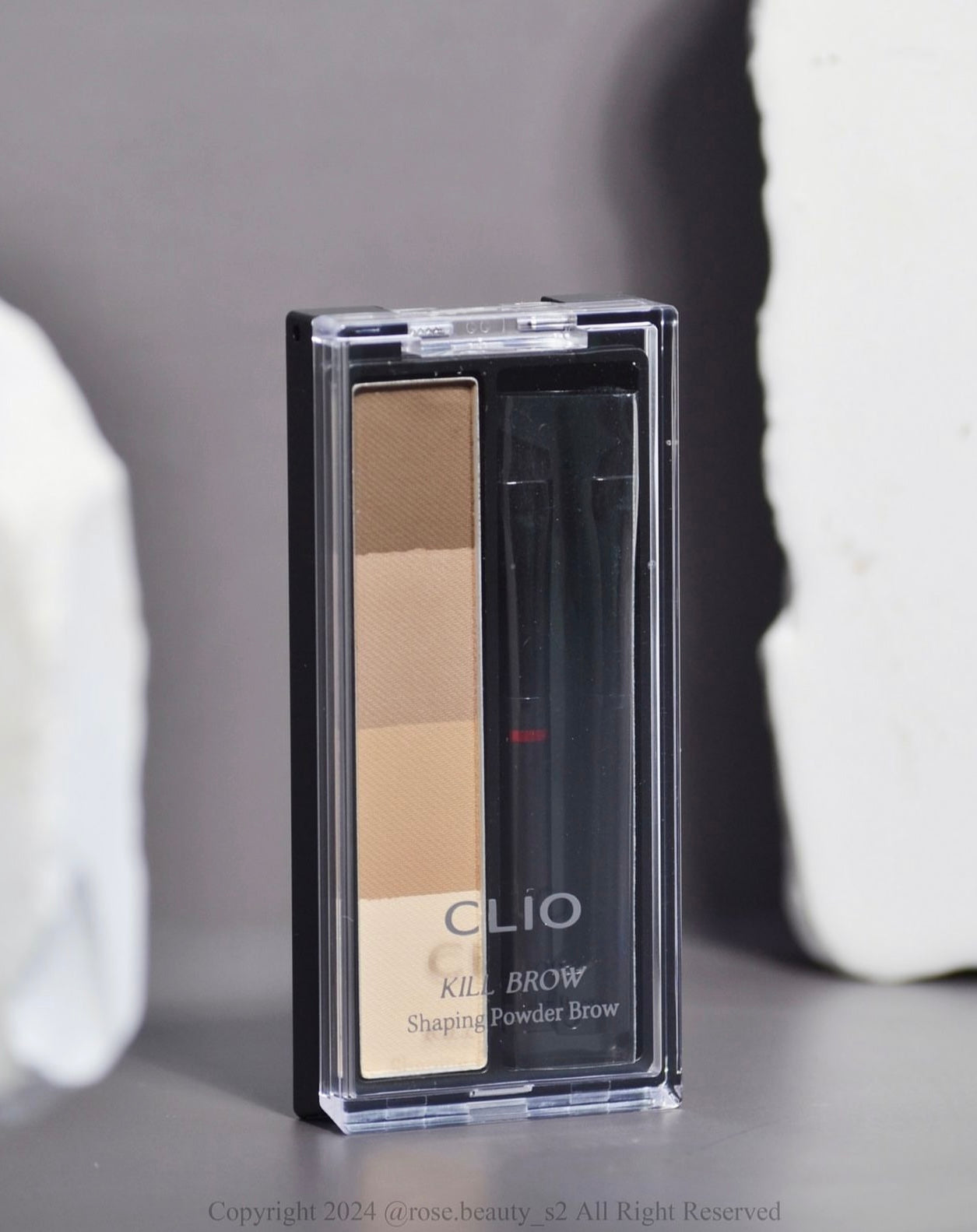 CLIO 4色立體眉粉盤連雙頭眉掃Clio Kill Brow Shaping Powder Brow🤎