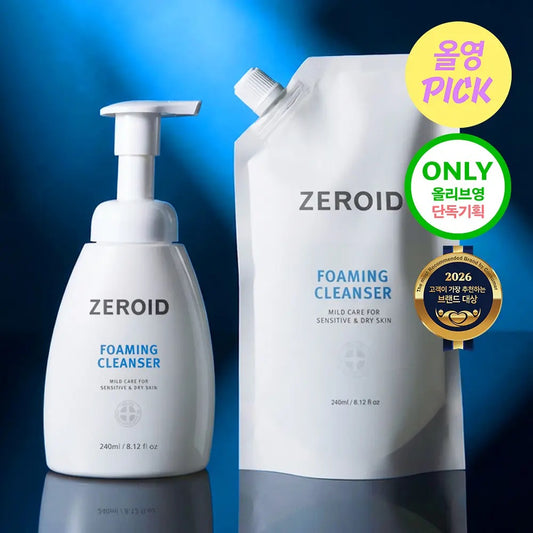 韓國專業醫學護膚品牌🏥Zeroid 溫和醫學級潔淨泡沫潔面乳Zeroid Foaming  Cleanser🫧