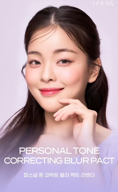 IPKN 柔焦遮瑕調色粉餅Personal Tone Correcting Blur Pact 💚💜