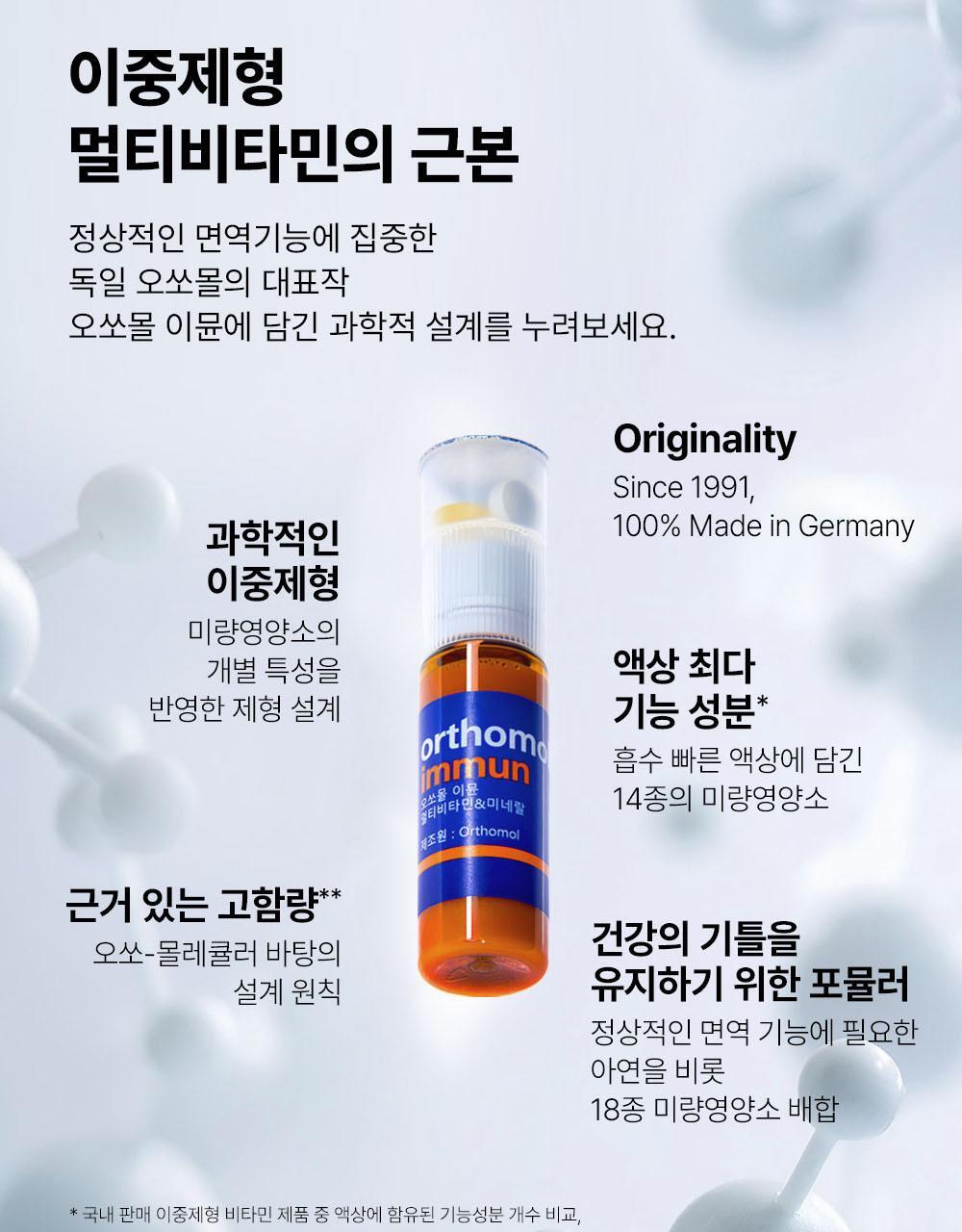 Orthomol Immun維他命&免疫力全方位綜合營養增強劑💙
