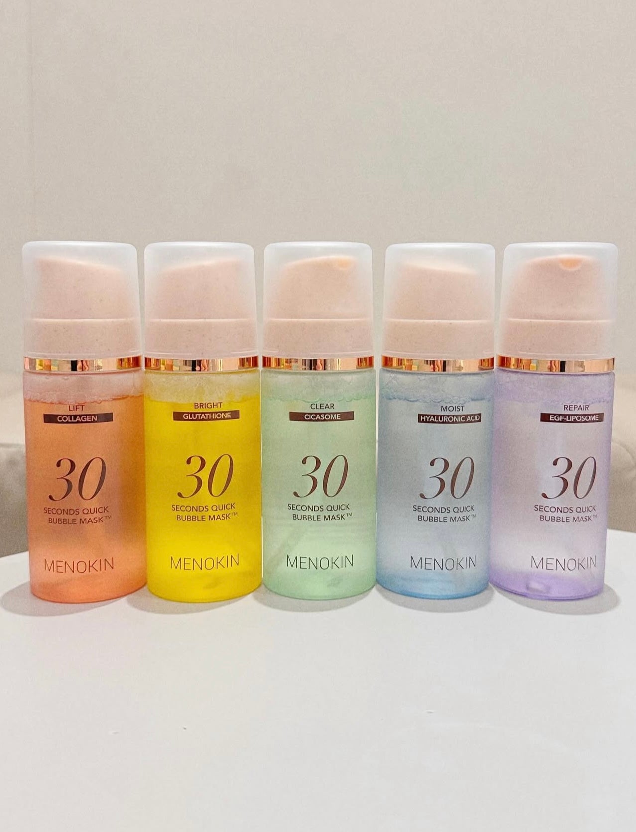 韓國清潭洞化妝師愛用✨妝前保養神器🔥MENOKIN 30秒免洗泡泡精華面膜系列🫧共5款💫 MENOKIN 30 Seconds Quick Bubble Mask