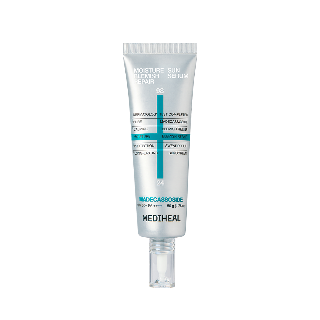 1+1套裝✨MEDIHEAL積雪草修護水感防曬精華 SPF50+ PA++++🩵
