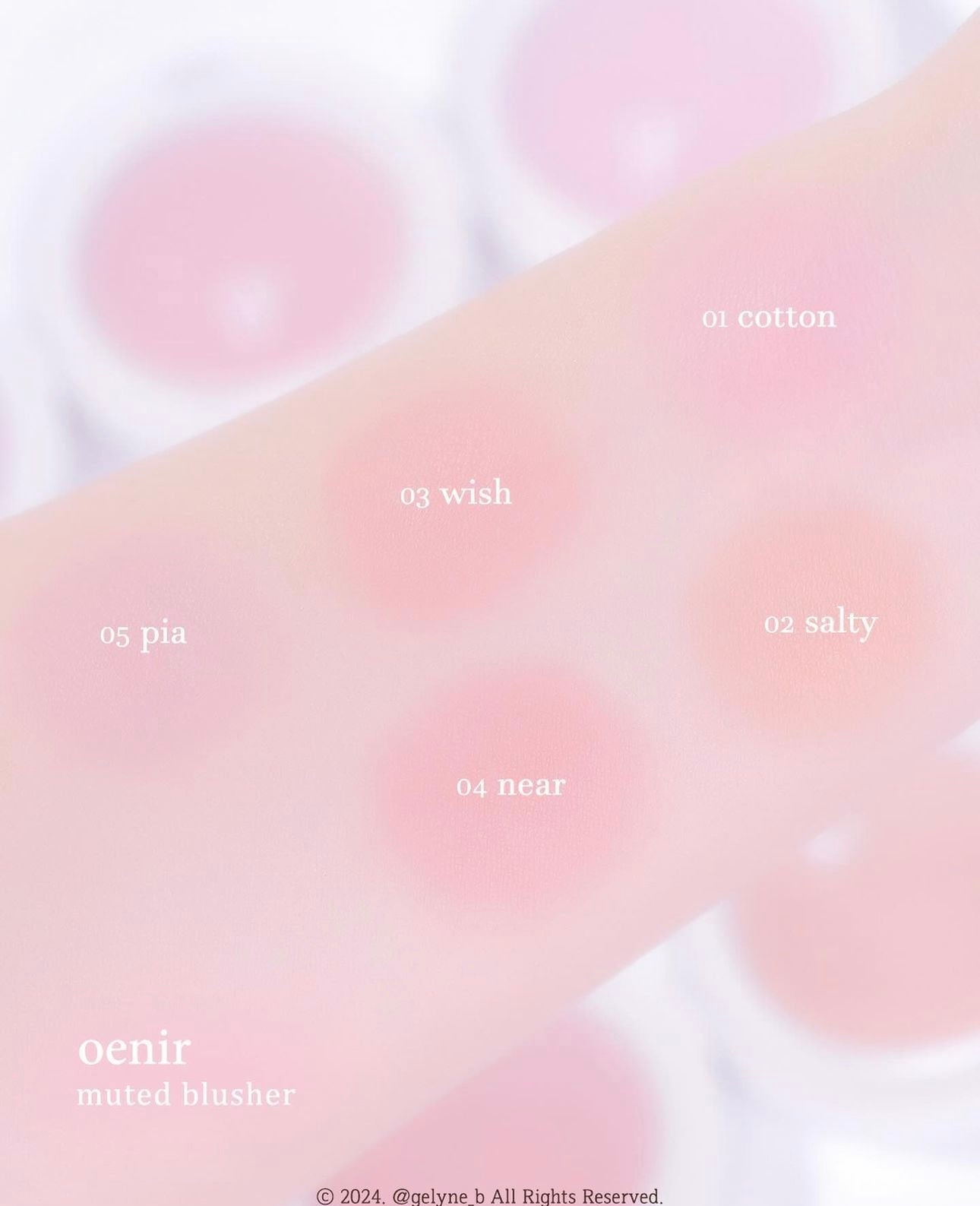 韓國小眾品牌☁️| Oenir 持久控油柔霧胭脂|Oenir Muted Blusher