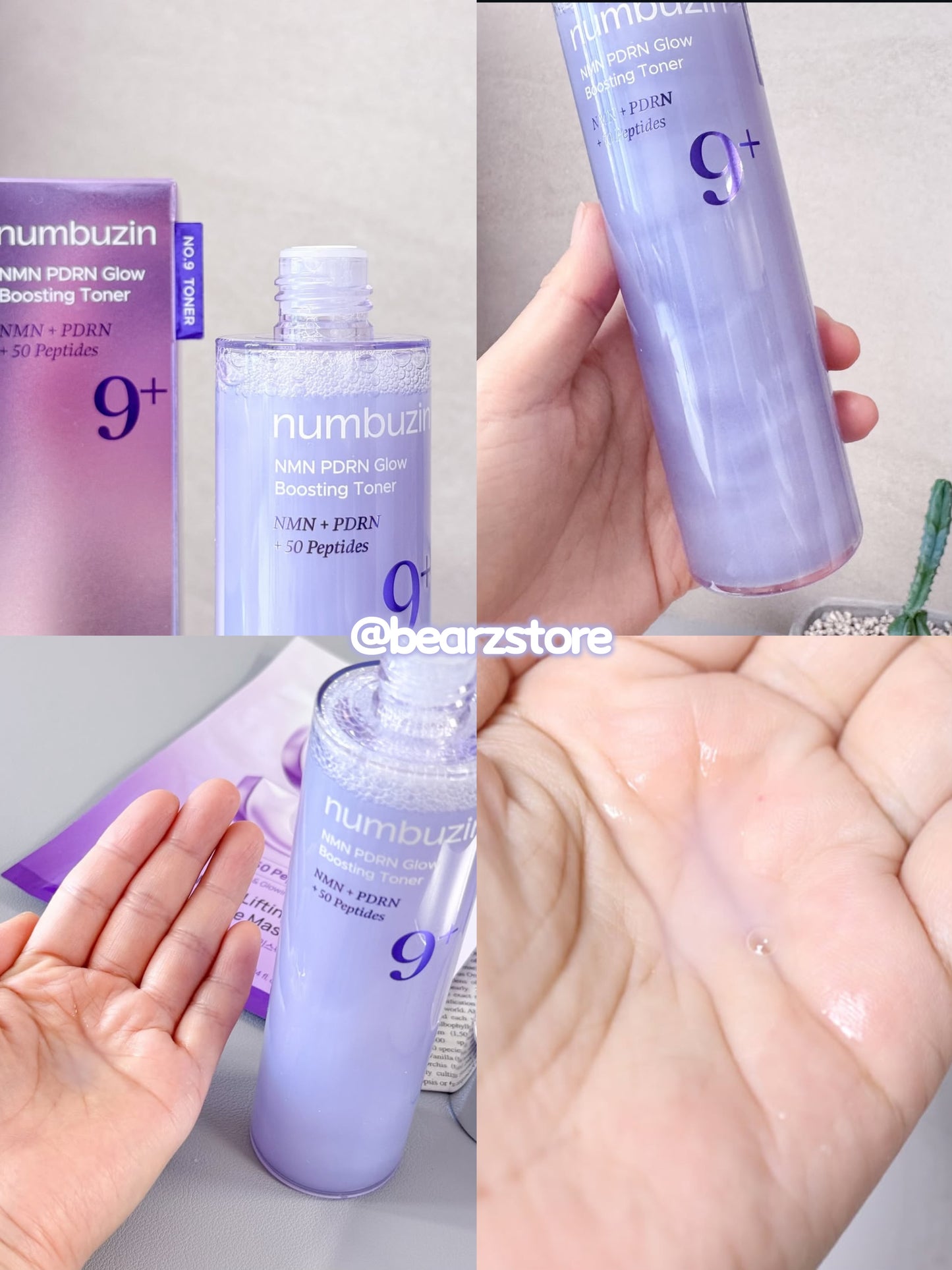 啟動肌膚能量循環💫Numbuzin 抗老修護透亮精華化妝水💜 | Numbuzin NMN PDRN Glow Boosting