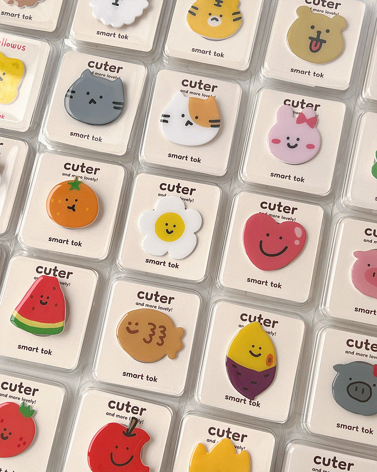 韓國文創人氣品牌CUTER Magsafe Tok塗鴉線條系列亞克力磁吸氣囊手機支架·蕉皮🍌