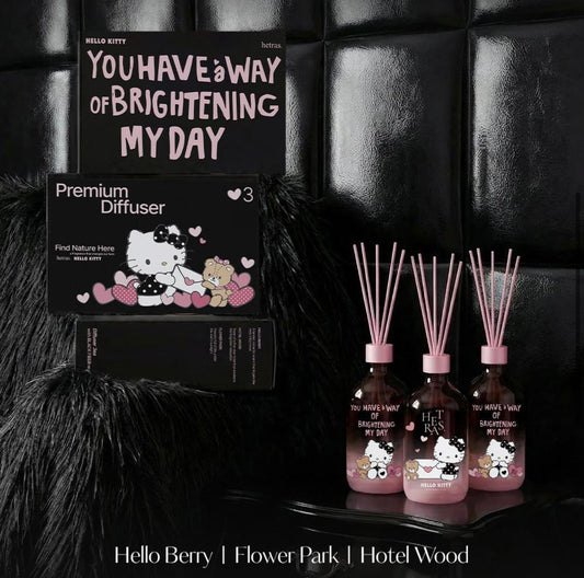 ✨限量聯名✨ Hetras × Hello Kitty大容量香氛擴香瓶套裝🌸