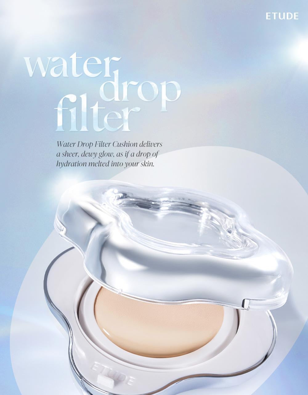 送土豆熊化妝包 ✨Etude × 土豆熊聯名 濾鏡感水光肌氣墊套裝🩵