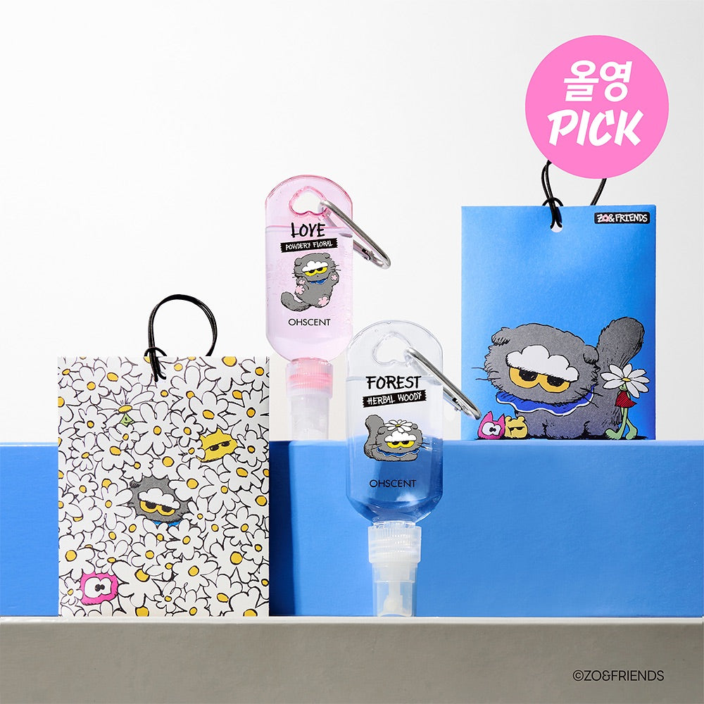 GD愛貓聯名限定⭐️OHSCENT × ZO&FRIENDS 香氛香袋& 纖物香水😻 香氛＋設計一次擁有！