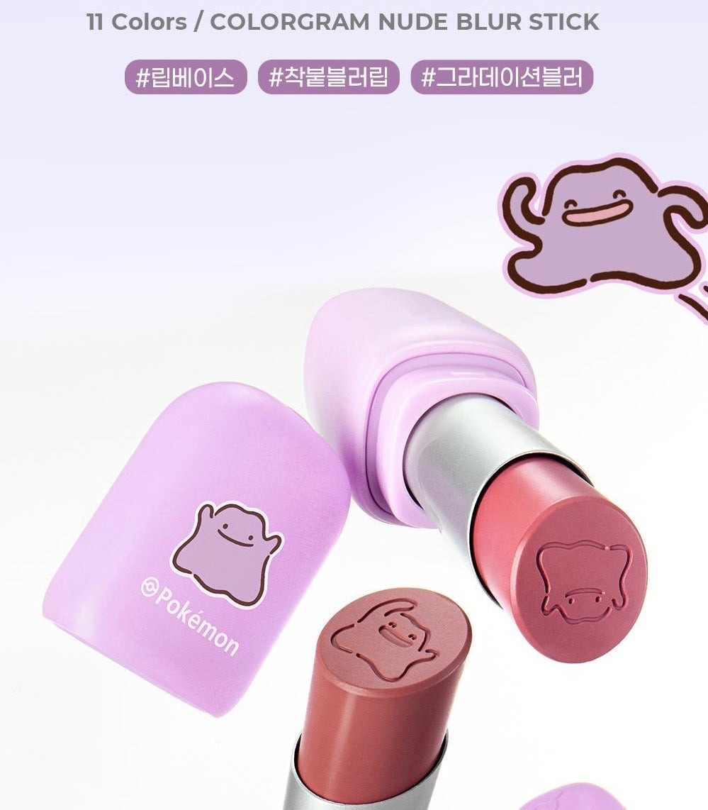 Colorgram x Pokemon 裸感霧面潤唇膏 ☁️Nudy Blur Stick✨