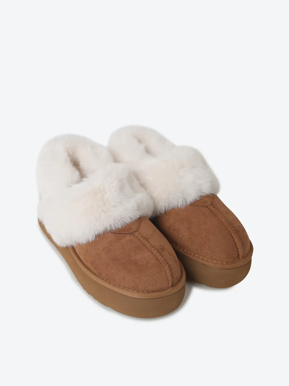 韓國品牌Shoopen 麂皮暖感兩用毛毛拖鞋🤎