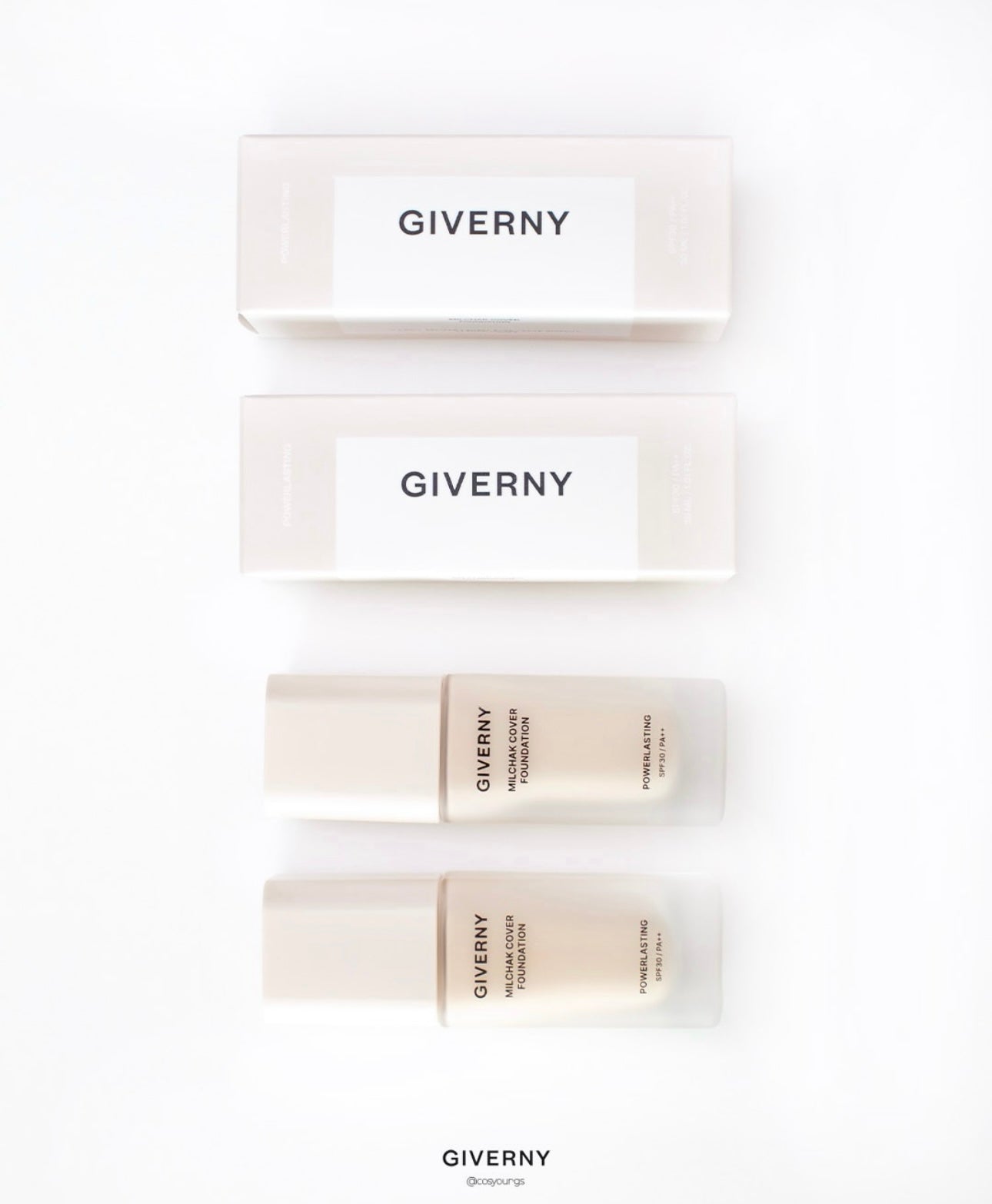 宛如第二層母生好皮🥰 GIVERNY 超微米無重力密著無瑕粉底液 | GIVERNY MILCHAK COVER FOUNDATION ✨