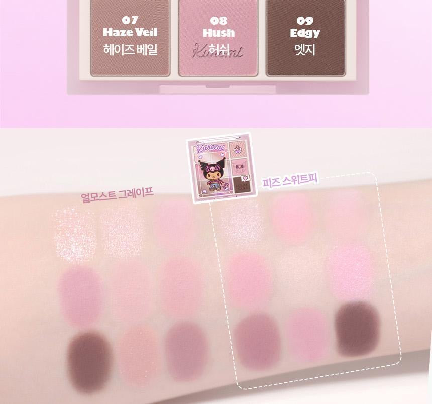 送鏡仔匙扣✨Holika Holika Sanrio Edition My Fave Mood Eye Palette9色眼影盤💖