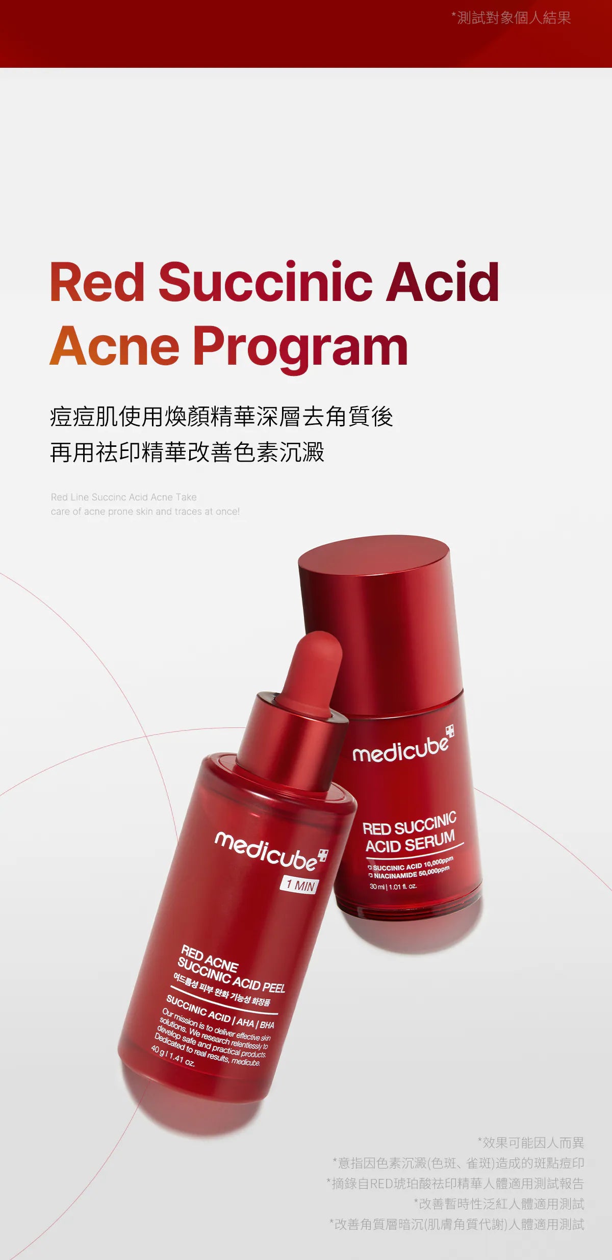 精華+棉片優惠價中💫 RED琥珀酸祛印精華 +RED琥珀酸煥顏爽膚棉
