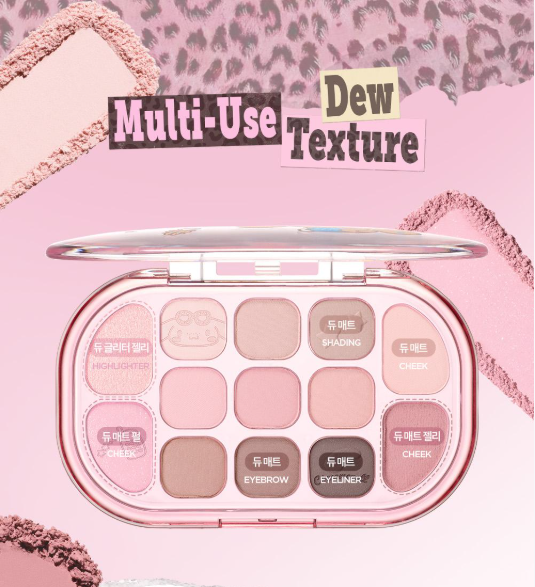 送玉桂狗袋仔✨lilybyred Sanrio Edition Dewy Fit Palette 多效眼影腮紅盤✨