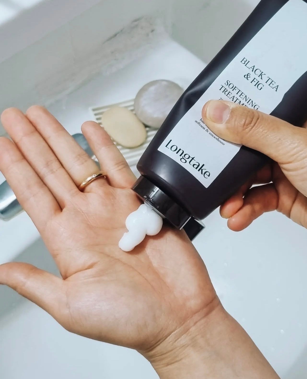 自留✨72小時留香 | Longtake 高級香氛強化護髮素🪵 Intensive  and  Softening Treatment | 香水般的綢緞髮質