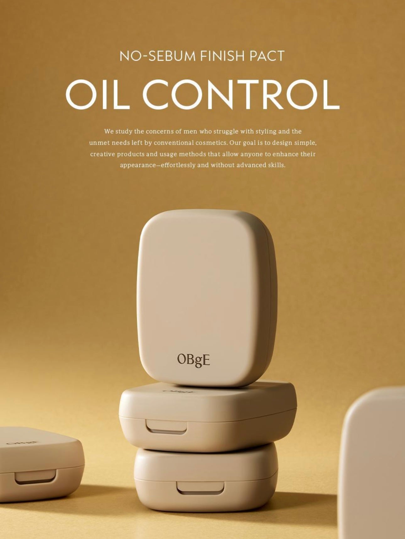 ☁️ OBGE 絲滑控油定妝蜜粉| NO-SEBUM FINISH PACT OIL CONTROL