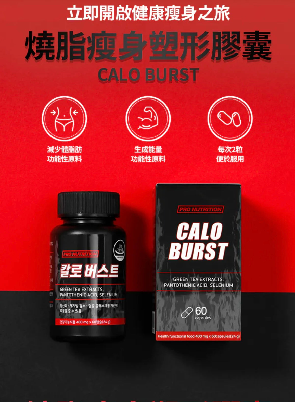 PRO NUTRITION CALO BURST燒脂瘦身膠囊🔥