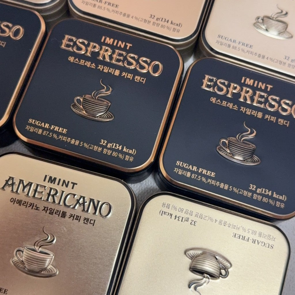 韓國爆紅☕ 必備提神神器🔥I MINT 木糖醇薄荷咖啡糖✨喜歡無糖系愛咖啡香必試🤩