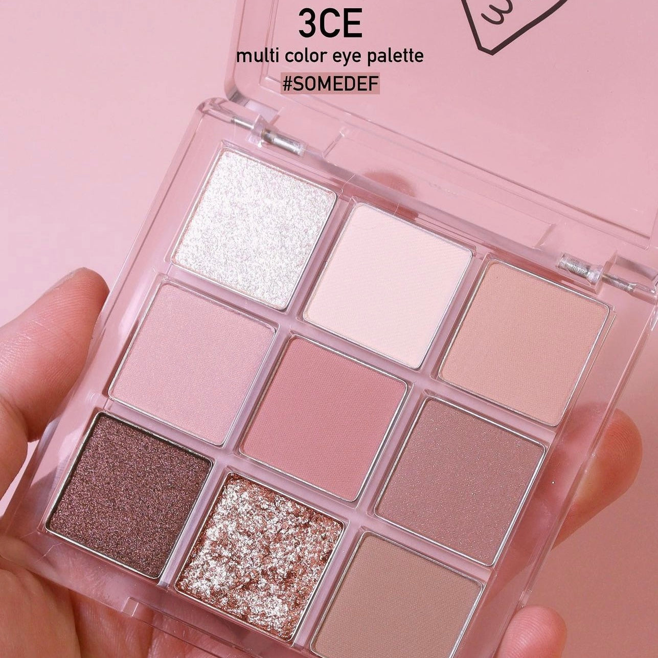 自留✨神秘感🔮 3CE 低飽和芋碎鑽偏光九宮格眼影盤|3CE Multi Eye Color Palette Some Def💜