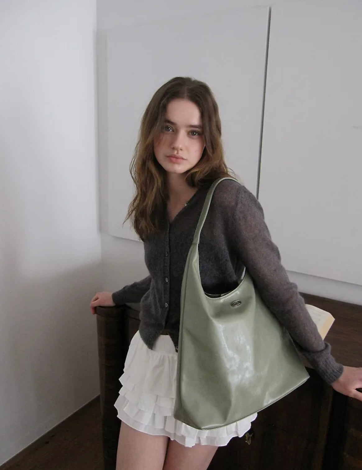 韓國小眾品牌🇰🇷Merci Suede Shoulder Bag 側孭袋👝