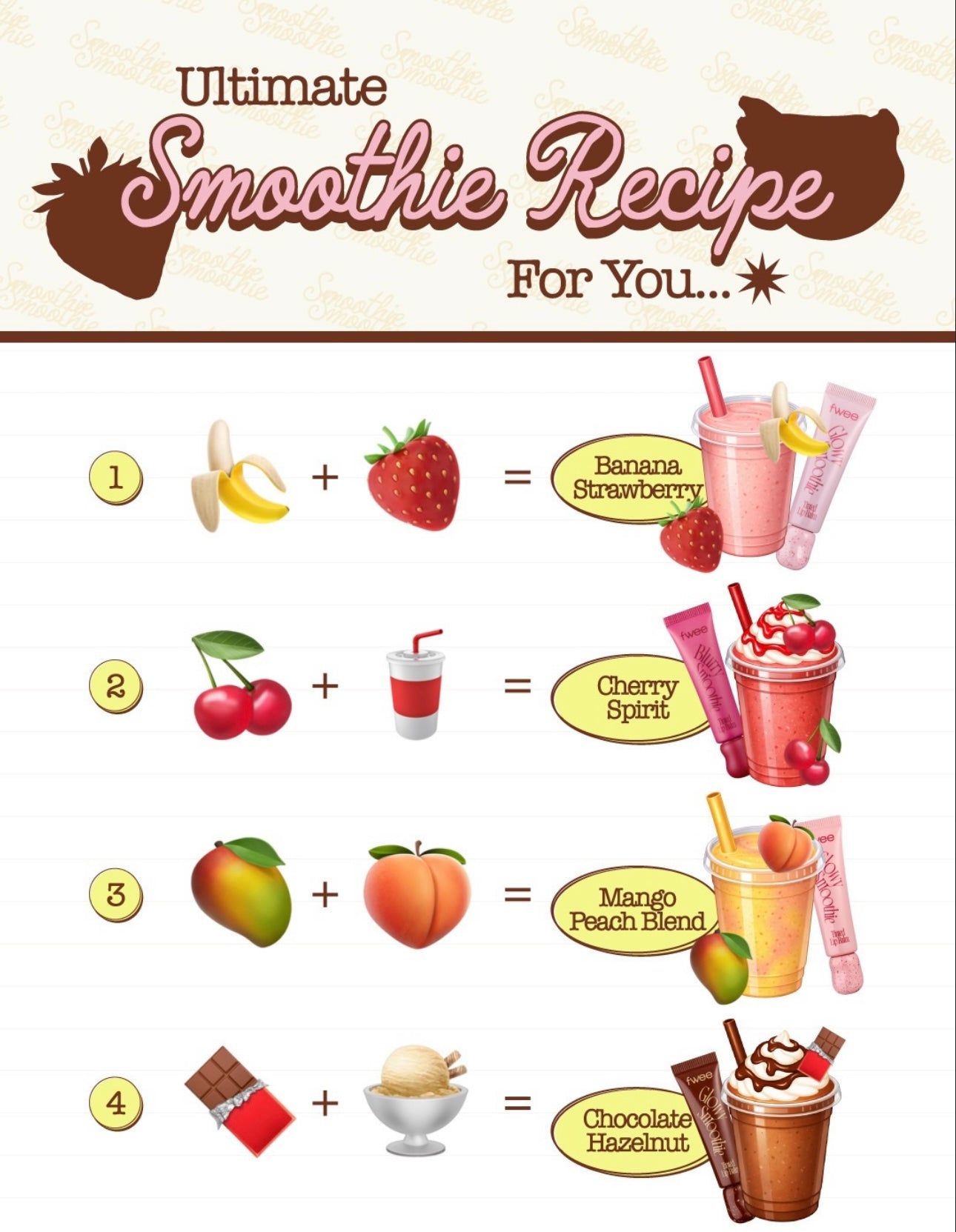 3大質地選擇💫fwee Smoothie Tinted Lip Balm 冰沙護唇膏系列🍧Glowy / Blurry / Melting