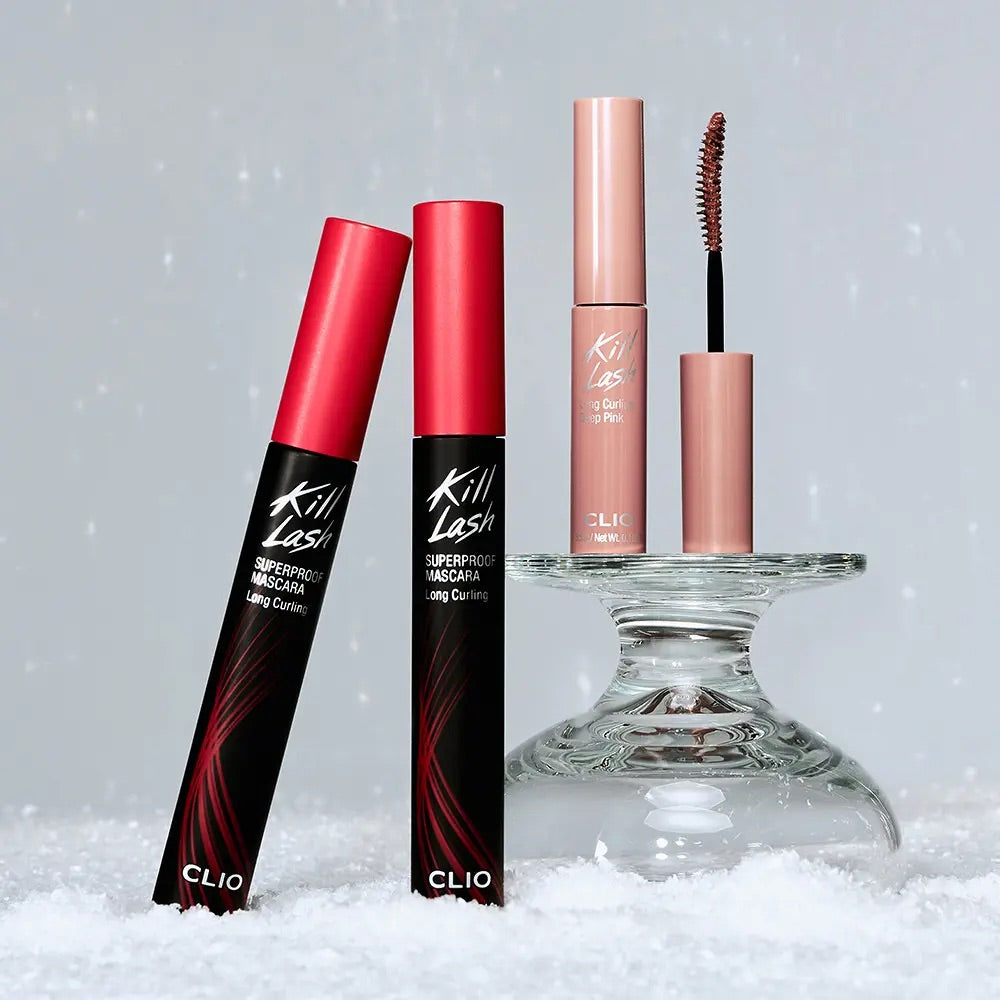 1+1套裝+送mini裝✨韓國各大榜單冠軍🏆 | CLIO不暈染極緻纖長捲翹防水睫毛膏✨| 打造根根分明纖長小鹿眼睫毛👀