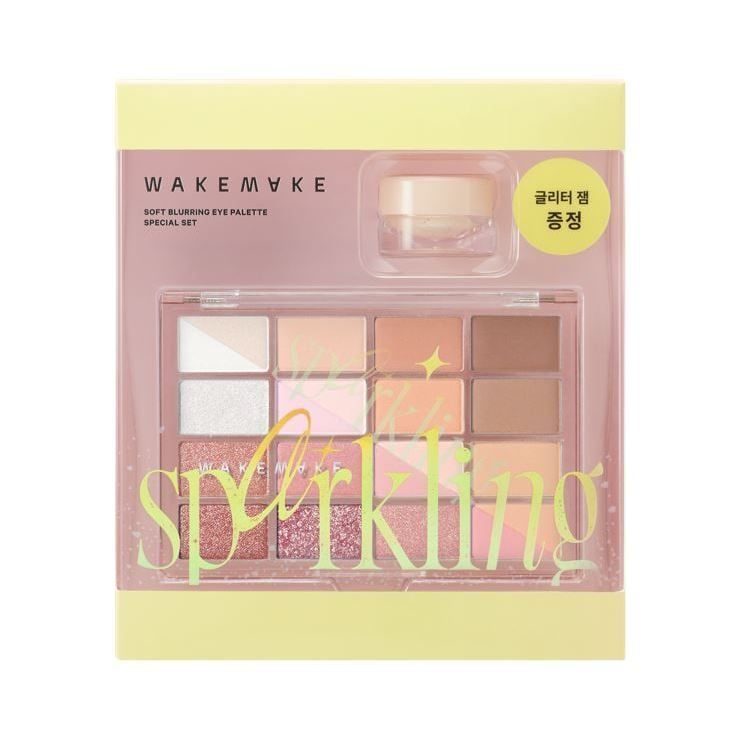 Wakemake Soft Blurring Eye Palette 16色眼影盤+送單粒閃閃眼影套裝✨