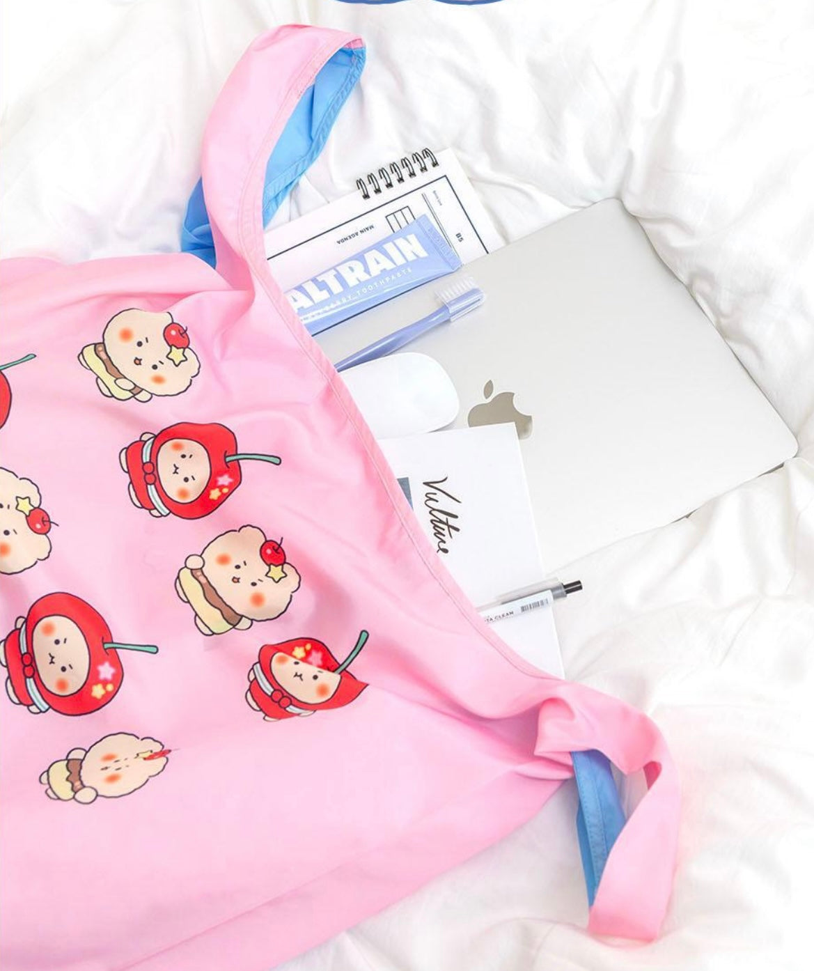 土豆熊慵懶可折疊環保購物袋 2款任選⭐️