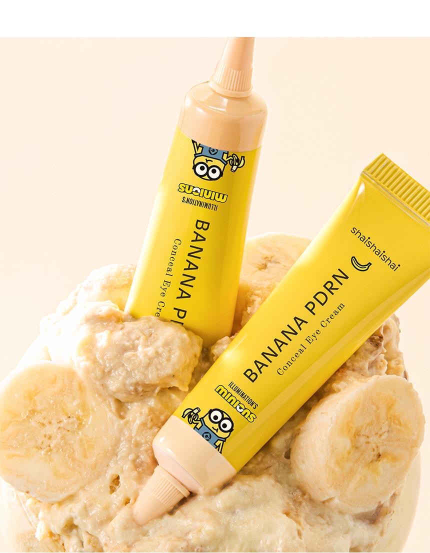送Minions鍵帽鑰匙圈🍌熊貓眼救星！shaishaishai 香蕉 PDRN 遮瑕眼霜x Minions聯名限定💛