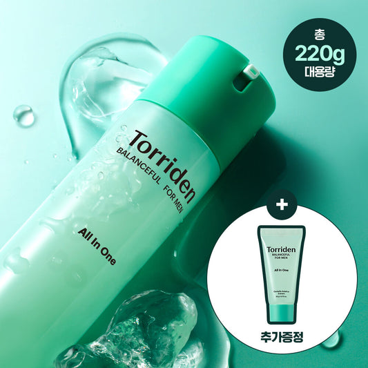 一瓶搞定男士肌膚需求Torriden BALANCEFUL FOR MEN 全效精華乳 🌿| 保濕＋舒緩＋控油！
