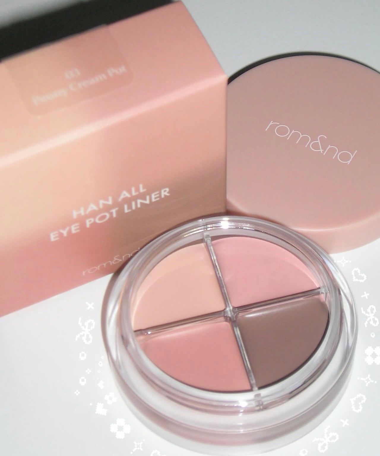 眼妝天花板！Romand 多用途四色眼影眼線膏💡| Romand Han All Eye Pot Liner💫