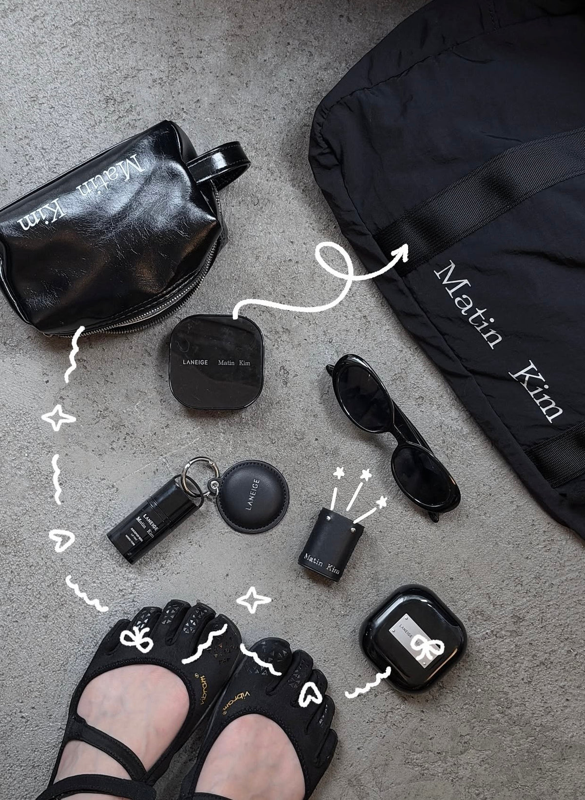 送極限黑化妝包 ✨ Laneige × Matin Kim 超持妝三效氣墊柔焦蜜粉