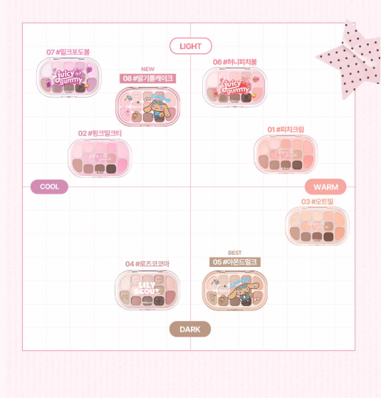 送玉桂狗袋仔✨lilybyred Sanrio Edition Dewy Fit Palette 多效眼影腮紅盤✨