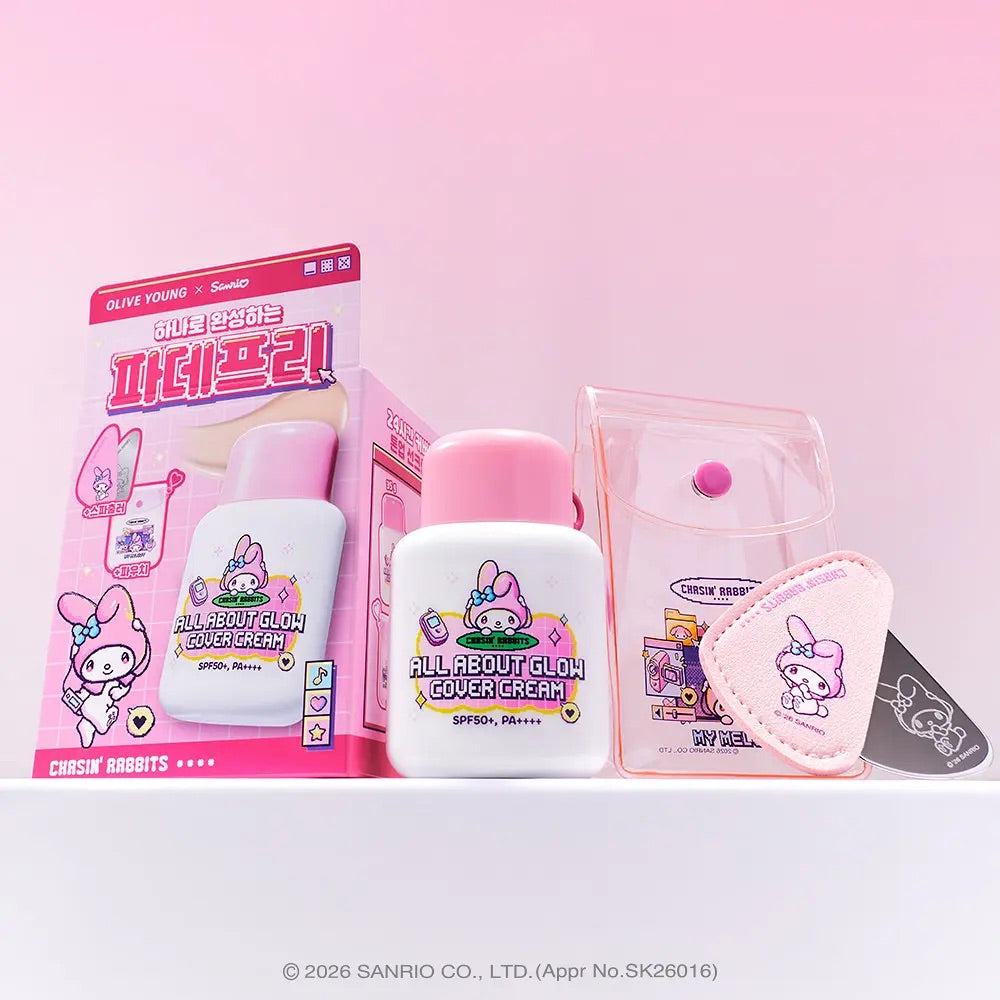 🎀 Sanrio限定聯名CHASIN RABBITS 追幸兔素顏遮瑕霜（水光/柔焦紫） 💖