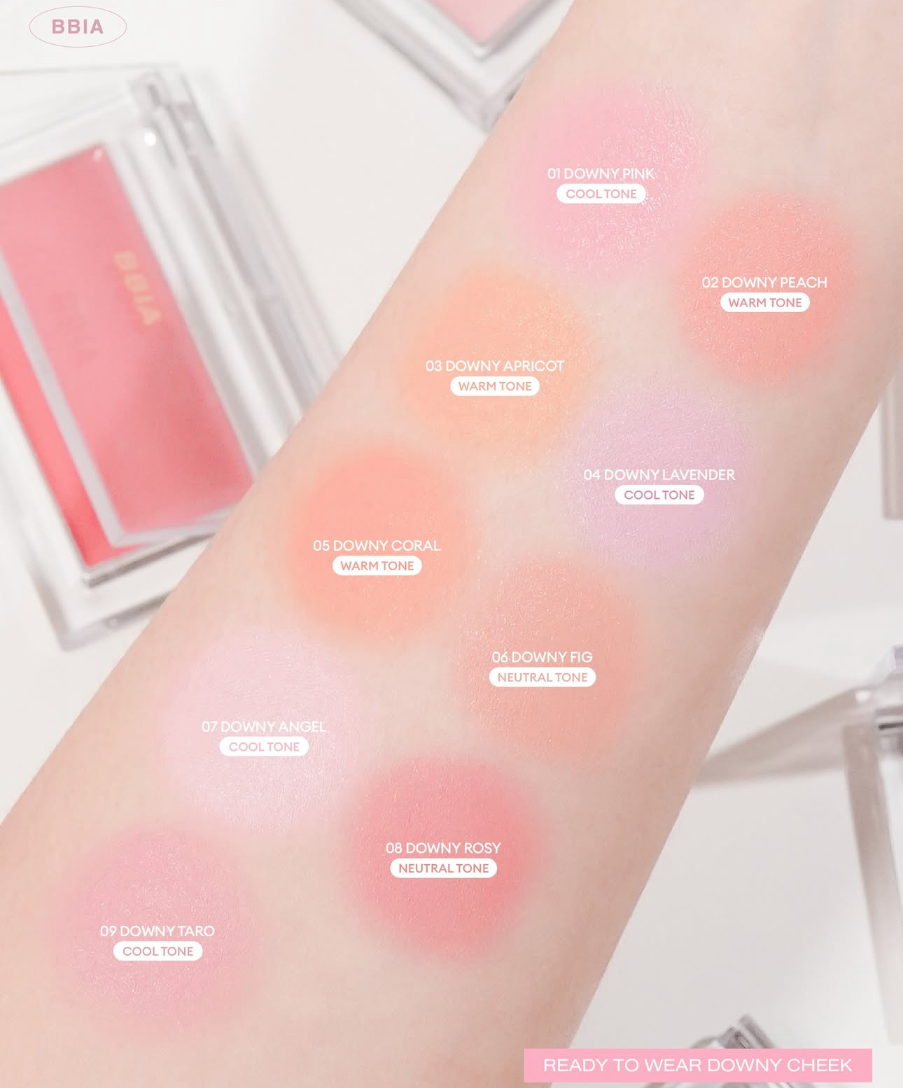 送MINI版✨BBIA 持妝柔霧腮紅｜14色全系列