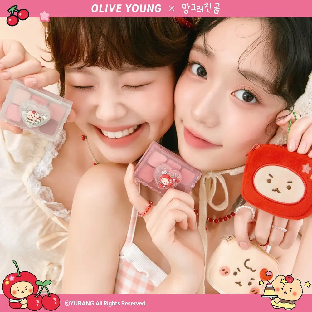 送土豆熊耳機收納鑰匙扣 ✨OLIVE YOUNG PICK Etude × 土豆熊聯名拉伸式眼影盤My Petit Palette