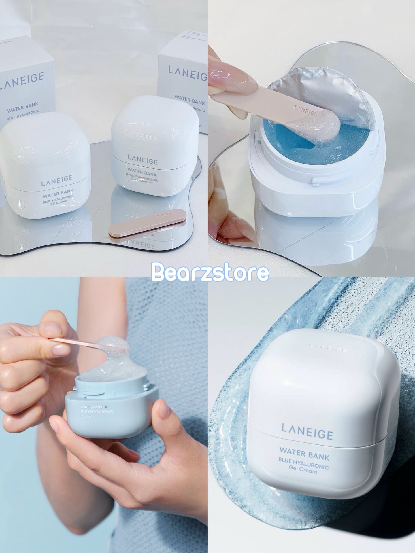 爆水紓緩💦|LANEIGE 水庫補濕微質酸紓緩啫喱面霜| LANEIGE Water Bank Blue Hyaluronic Gel Cream🪽