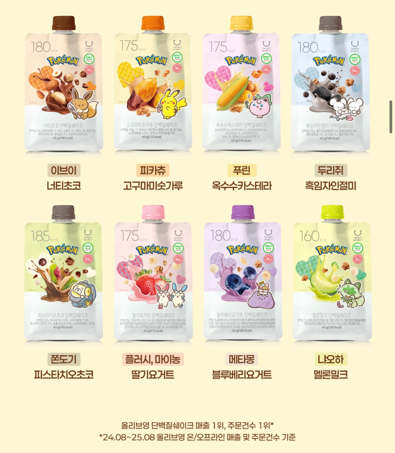 Delight Project x Pokemon 低卡蛋白質奶昔Delight Project Protein Shake🥛