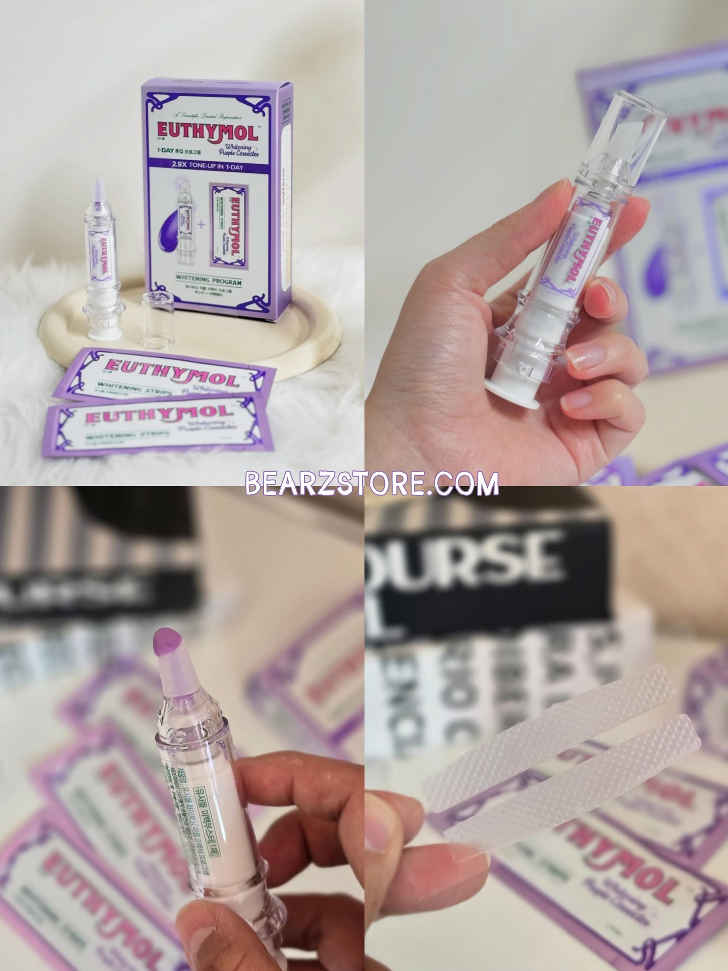 牙齒專用的紫色隔離霜💜Euthymol 強效美白補色牙齒亮白加強劑+牙齒亮白貼片🦷
