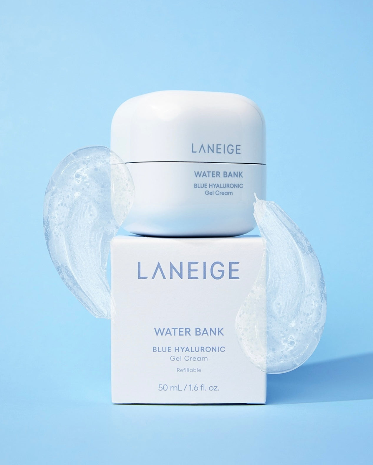 爆水紓緩💦|LANEIGE 水庫補濕微質酸紓緩啫喱面霜| LANEIGE Water Bank Blue Hyaluronic Gel Cream🪽