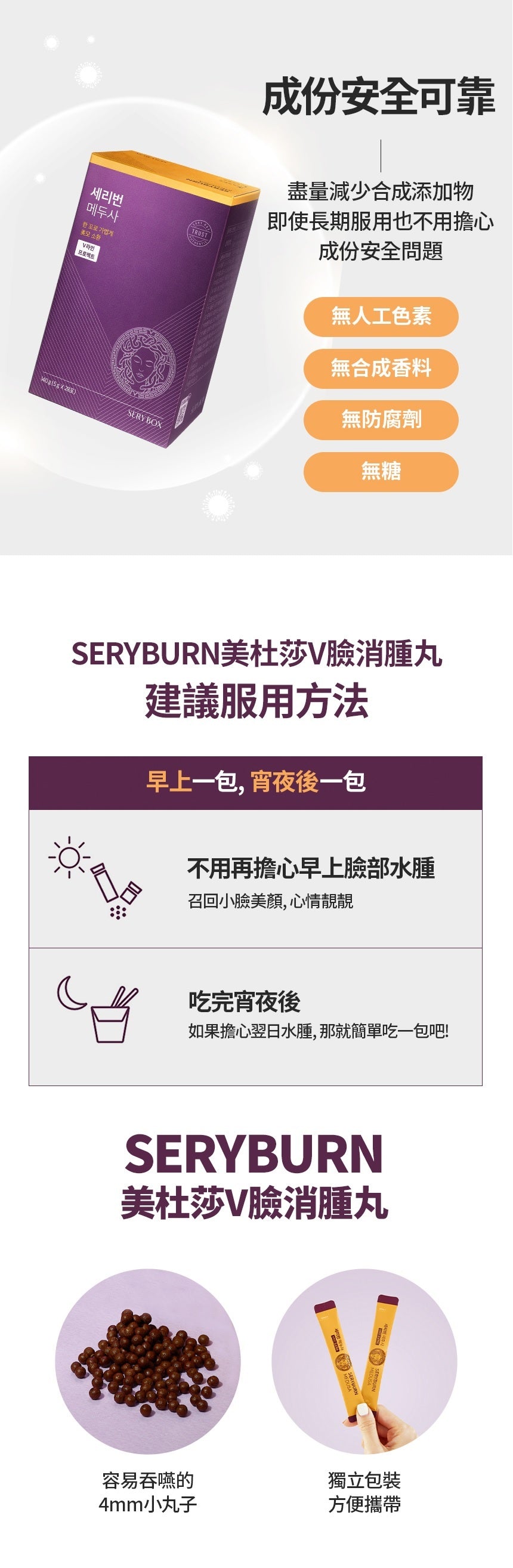 急救去腫V面神器💜|  Seryburn急救V面消腫丸