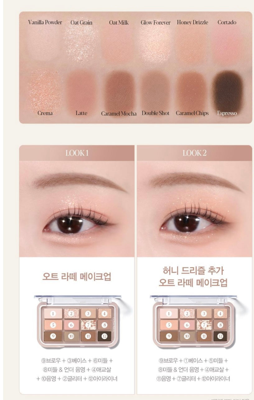 送專用眼影掃✨Espoir 12色眼影盤 Eye Core Palette