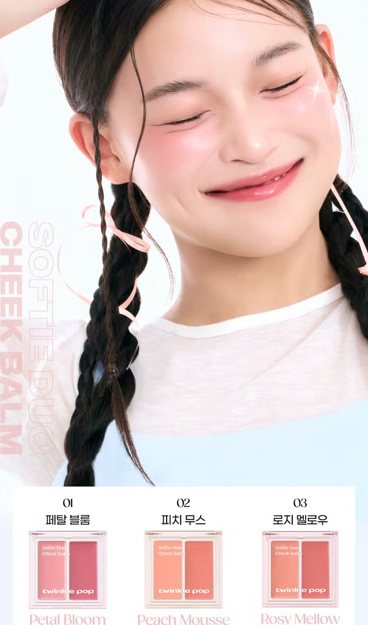 Twinkle pop Soffle Duo Cheek Balm 透明感雙色唇頰腮紅膏💖