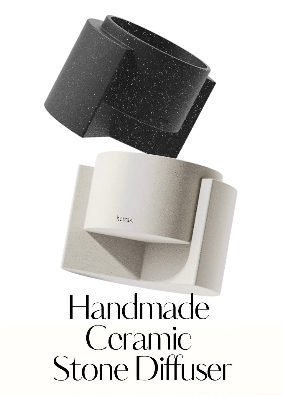 極具儀式感💫 推薦入手！HETRAS 空間療癒陶瓷石香薰套裝| 無火香薰 、自然香氣 、極簡生活✨| HETRAS Premium Ceramic Stone Diffuser Set