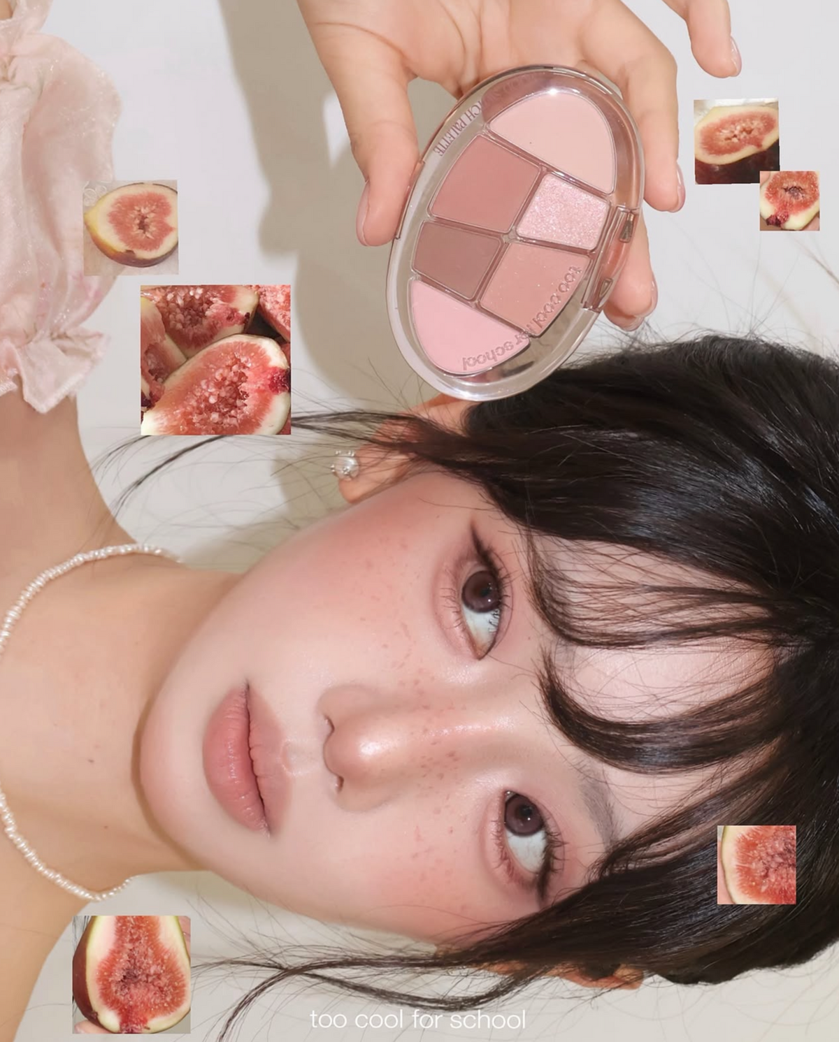 送精緻眼影刷 3 枝✨TOO COOL FOR SCHOOL無花果微醺氛圍切換四色眼影盤 💖NEW Mood Switch Palette Fig Hush Edition