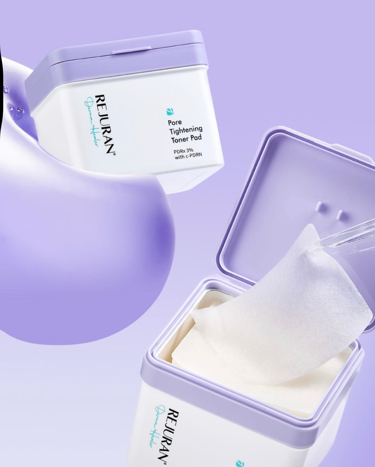 多送10片✨Rejuran 高純度PDRN毛孔緊緻控油爽膚棉片💜