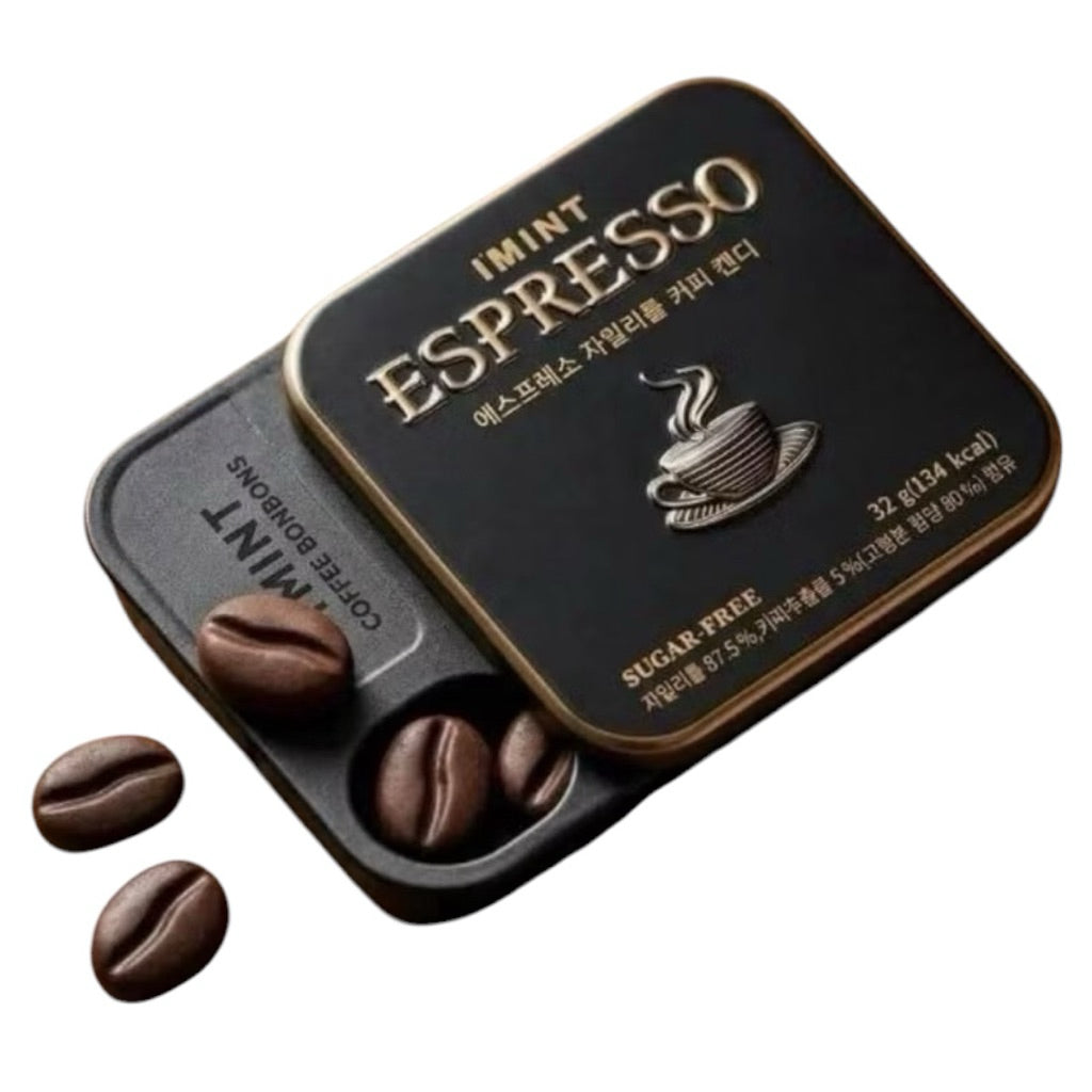 韓國爆紅☕ 必備提神神器🔥I MINT 木糖醇薄荷咖啡糖✨喜歡無糖系愛咖啡香必試🤩