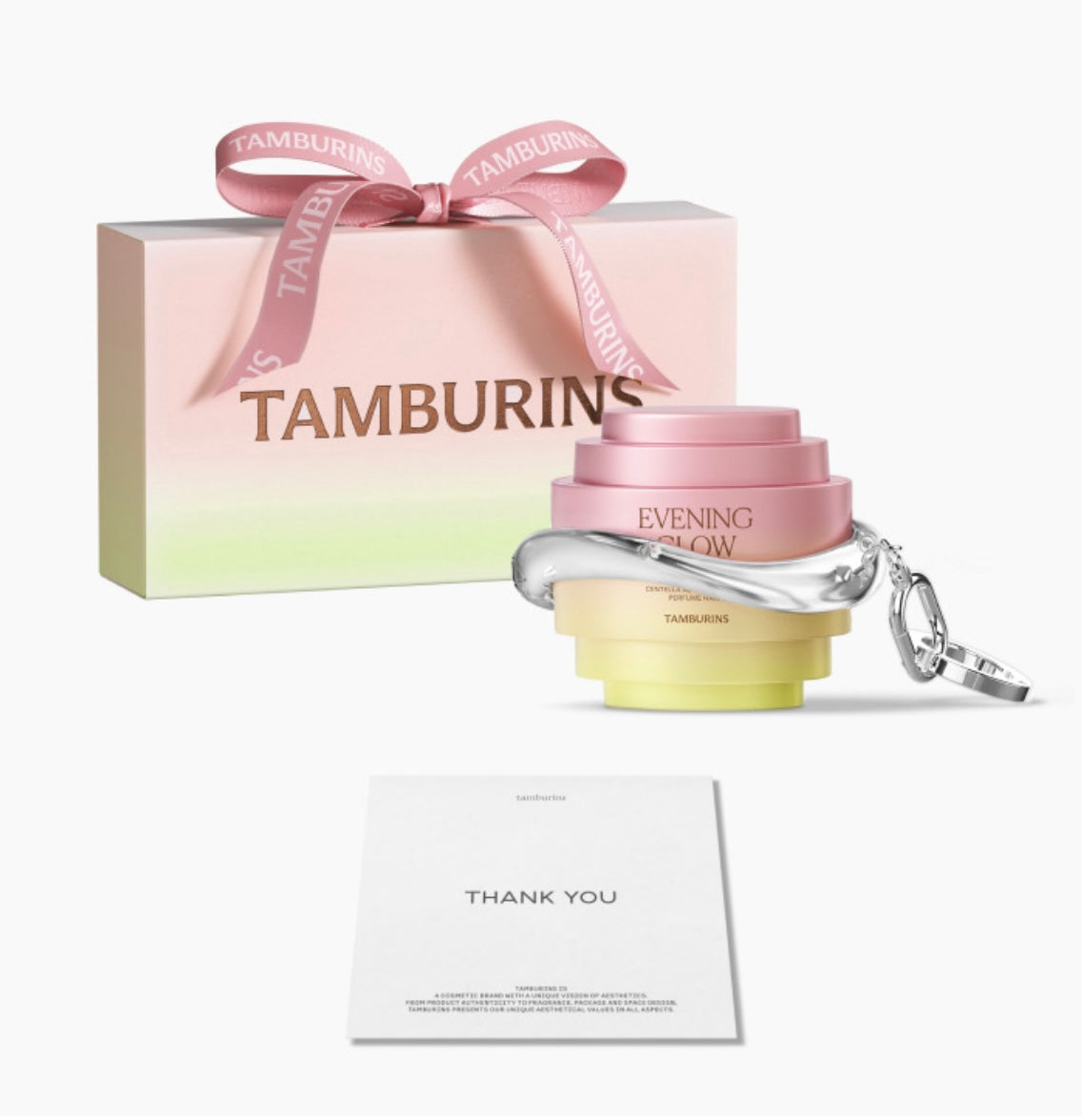 TAMBURINS x邊佑錫推出全新THE EVENING GLOW 護手霜+ 鑰匙圈套裝 | 超夢幻 🤍