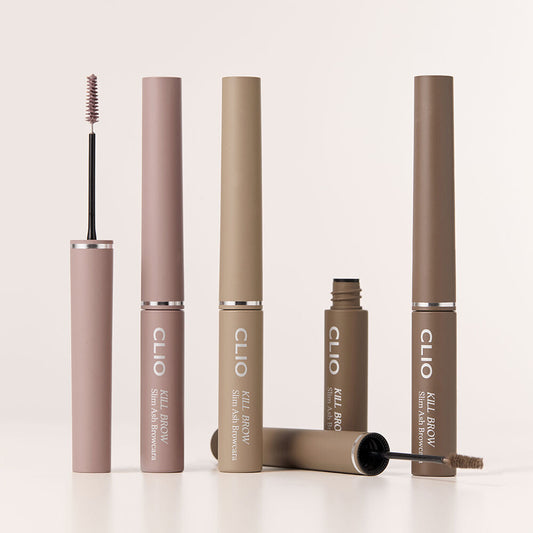 1+1裝✨CLIO Kill Brow Slim Ash Browcara 極細灰調染眉膏🤎